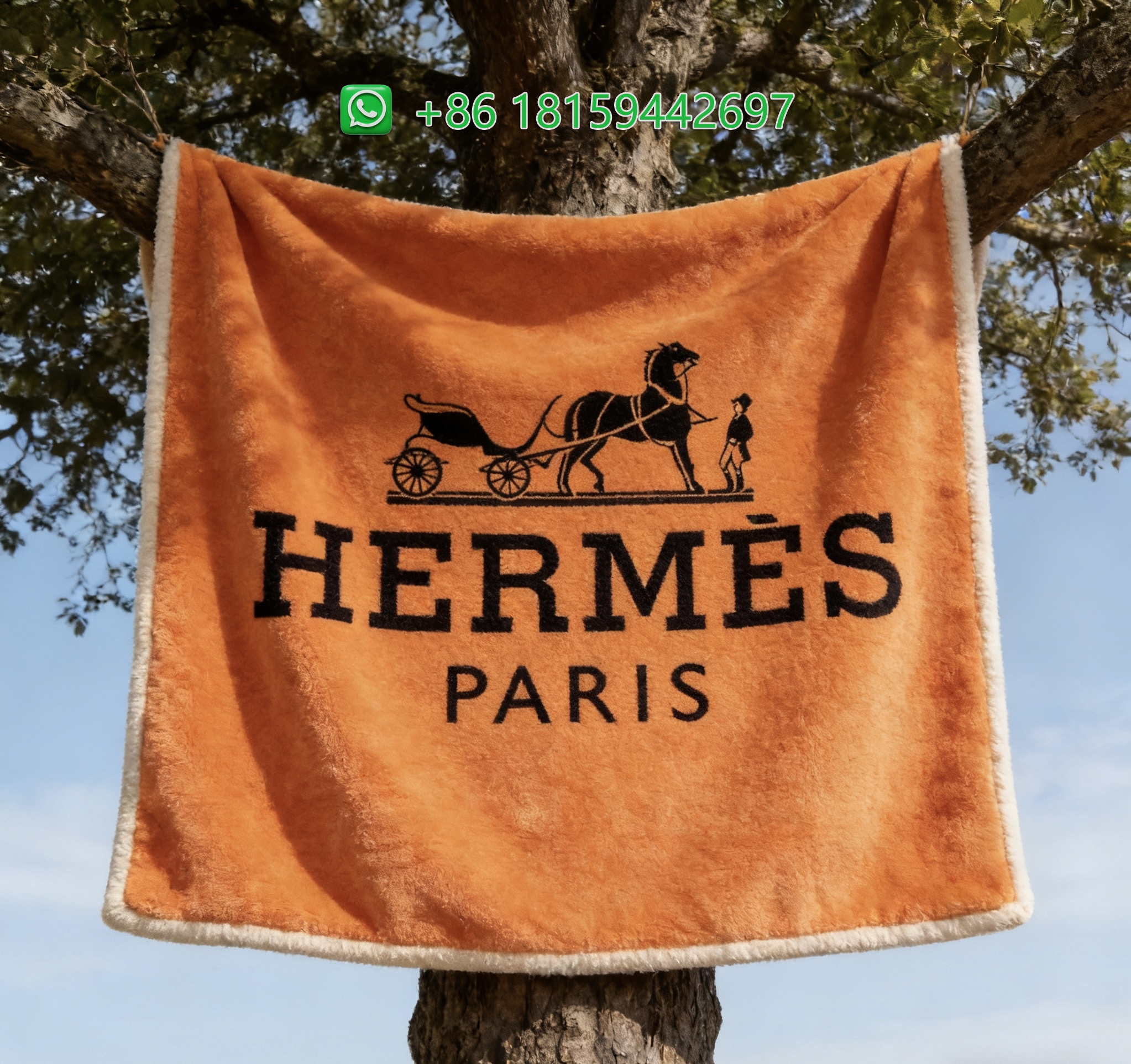 Hermes Throw Blankets